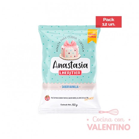 Pasta Anastasia Vainilla Lheritier - 750 Grs - Pack 12 Un.