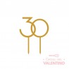 Cake Topper Plaqui Numero 30