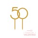 Cake Topper Plaqui Numero 50