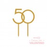 Cake Topper Plaqui Numero 50