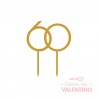Cake Topper Plaqui Numero 60