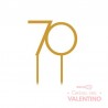 Cake Topper Plaqui Numero 70