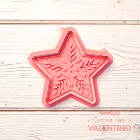 Cortante + Sello DeliPrint Estrella Navidad
