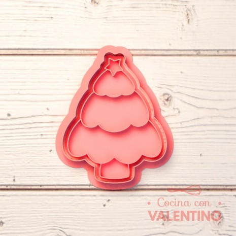 Cortante + Sello DeliPrint Arbol Navidad D23