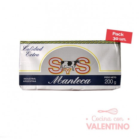 Manteca SyS - 200 Grs - Pack 30 Un