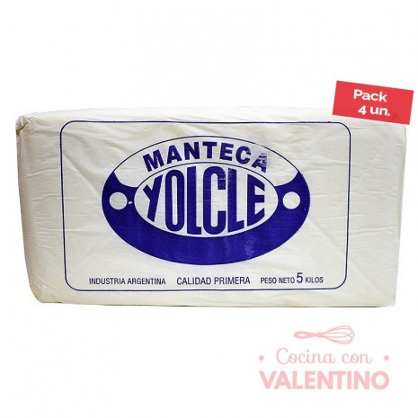 Manteca Yolcle 5 Kg - Pack 4 Unid