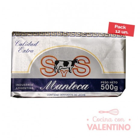 Manteca SyS - 500 Grs - Pack 12 Un