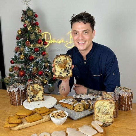 Clase de pan dulce y budines navideños con Damián Basile