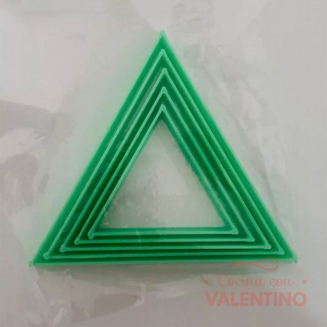 Cortante Plastico Set Triangulo x5 Flogus