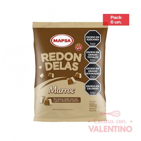 Bombon Redondelas Mapsa Marroc Envasado - 500 Grs - Pack 6 Un.
