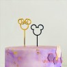 Cake Topper Plaqui Mini Mickey y Minnie - Pack 8 un
