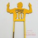 Cake Topper Plaqui Messi