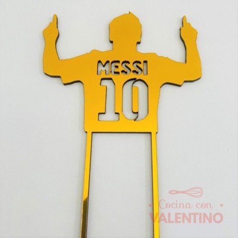 Cake Topper Messi Plaqui