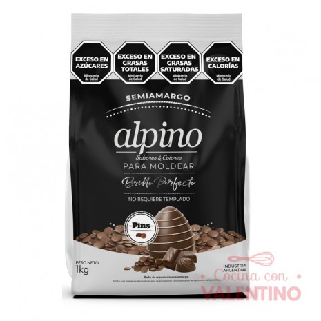 Baño de Moldeo Alpino Pins Semiamargo - 1 Kg