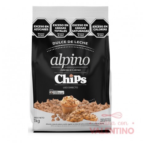 Chip Gota Alpino Dulce de Leche - 1 Kg