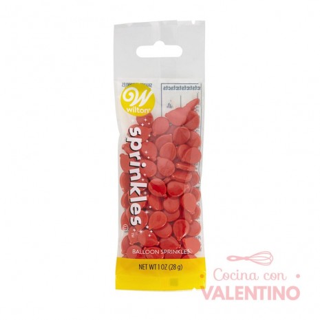 Sprinkles Wilton Globos Rojos - 28 Grs.