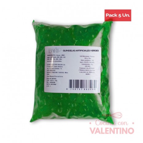 Guindelas Verde Bari - 1Kg - Pack 5 Un.