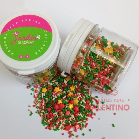 Sprinkles Multiformas Navidad Dorado - 75Grs