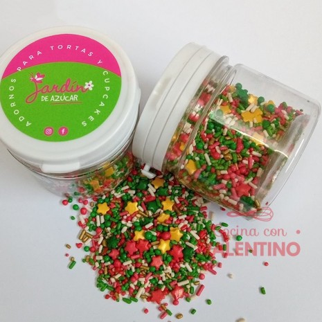 Sprinkles Multiformas Navidad Dorado - 75 Grs