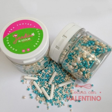 Sprinkles Multiformas Mix Celeste - 75 Grs