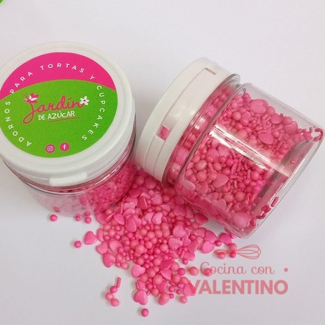 Sprinkles Multiformas Mix Rosa - 75Grs