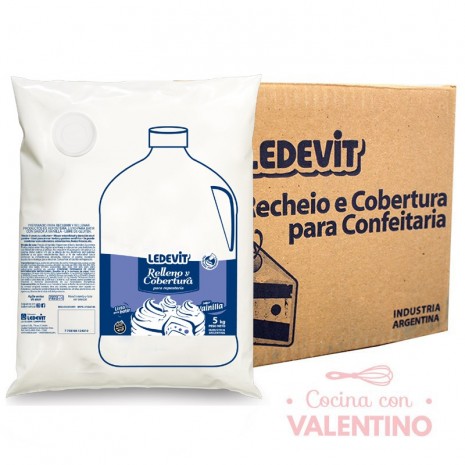 Rell. y Cob. Ledevit Vainilla - 5 Kg - Pack 4 Un