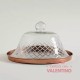 Campana de Vidrio Kotah Plato Cobre 29x16