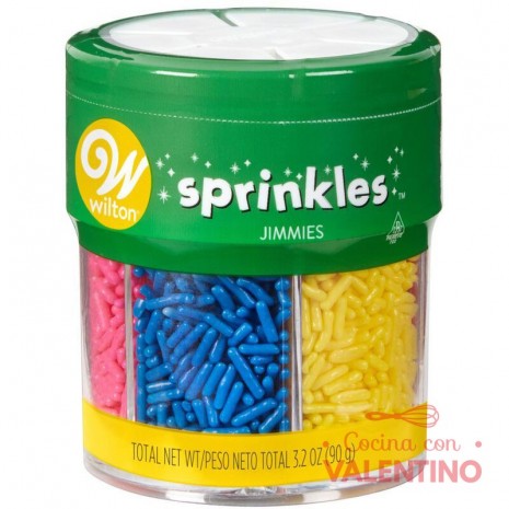 Sprinkles Wilton 6 Celdas Surtido Granas Colores - 90 Grs.