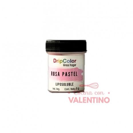 Colorante Polvo DripColor Rosa Pastel- 8 Grs