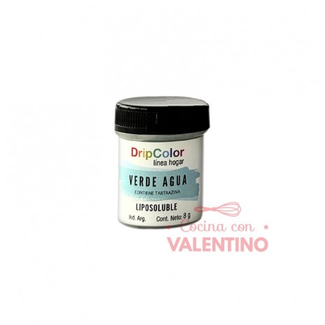 Colorante Polvo DripColor Verde Agua - 8 Grs