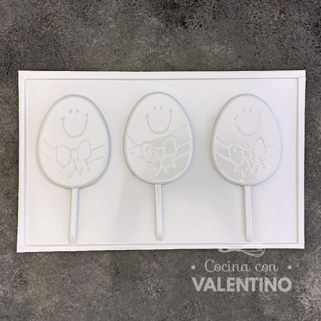 Placa Plastichok Chupetines Huevos x3 1616C