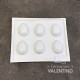 Placa Plastichok Huevos con diseño x6 1981A