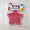 Cortante Plastico Flogus Set Estrella x5