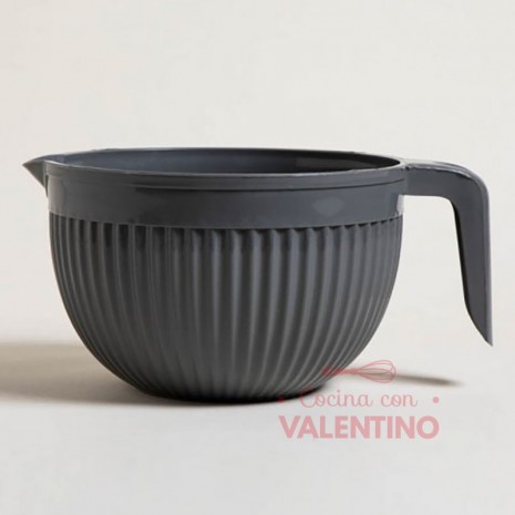 Bowl Melamina Gris con Agarradera - 3.5 Lt