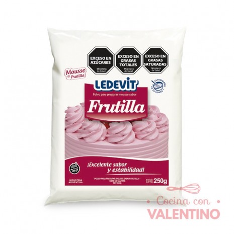 Mousse Ledevit Frutilla - 250 Grs