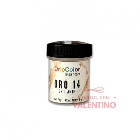 Colorante Polvo DripColor Brillante Oro 14 - 5 Grs