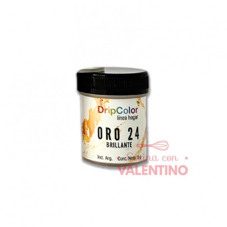 Colorante Polvo DripColor Brillante Oro 24 - 5 Grs