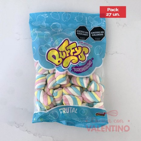 Malvavisco Buffys Twister Frutal - 200 Grs - Pack 27 Un.