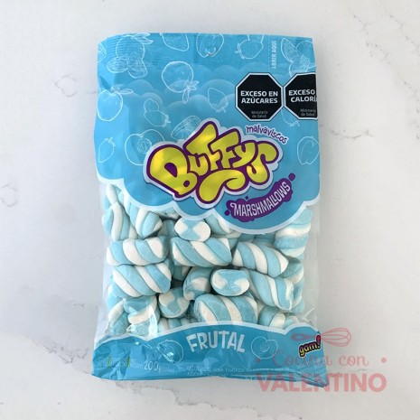Malvavisco Buffys Twister Frutal Blanquiceleste - 200 Grs