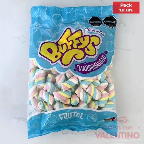 Malvavisco Buffys Twister Frutal - 450 Grs - Pack 12 Un