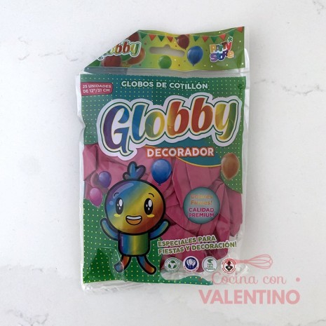 Set Globos Globby Colores Varios - 25 Un.