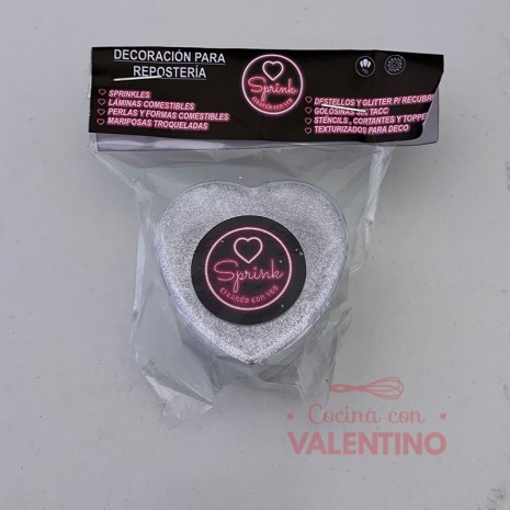 Brillo/Glitter Sprink de Azucar Plata