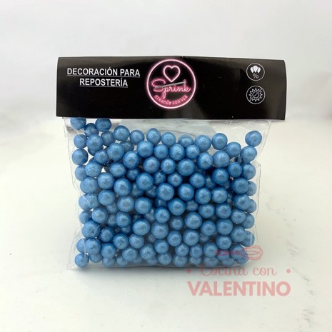 Perlas Sprink Nacaradas Celeste - 40 Grs