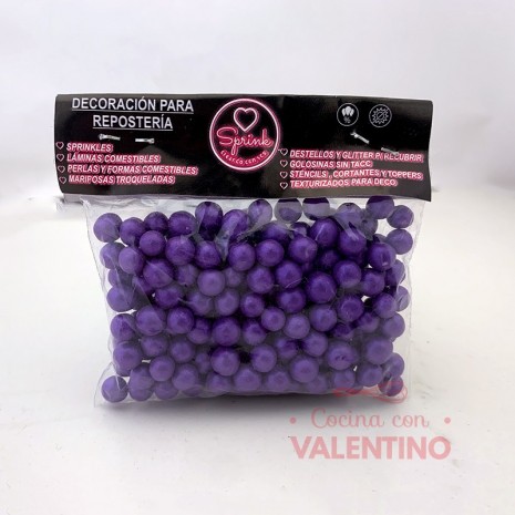 Perlas Sprink Nacaradas Violeta - 40 Grs