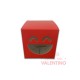 Estuche Carita Sonriente Rojo 8x8x8