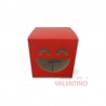 Estuche Carita Sonriente Rojo 8x8x8