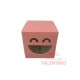 Estuche Carita Sonriente Rosa 8x8x8