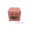 Estuche Carita Sonriente Rosa 8x8x8