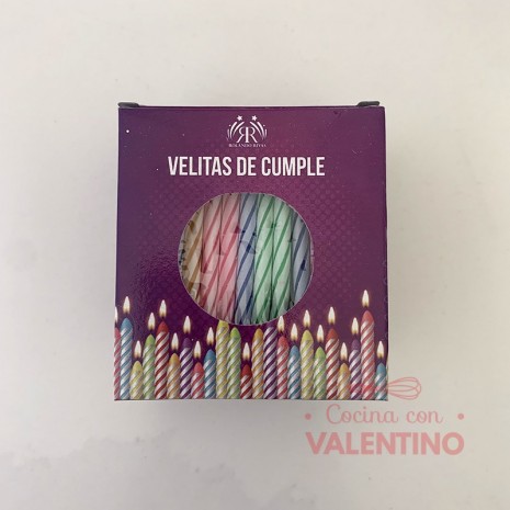 Velitas de Cumple Party Store Multicolor - 12 Un