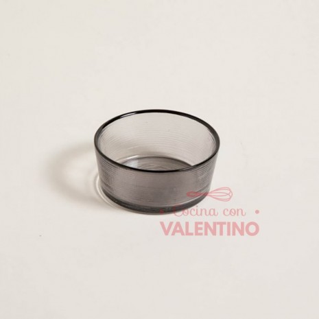 Bowl Vidrio Gris - 9 Cm